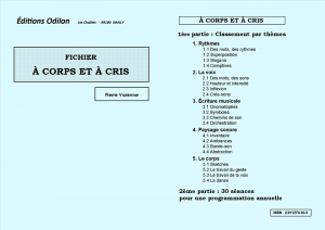 À corps et à cris